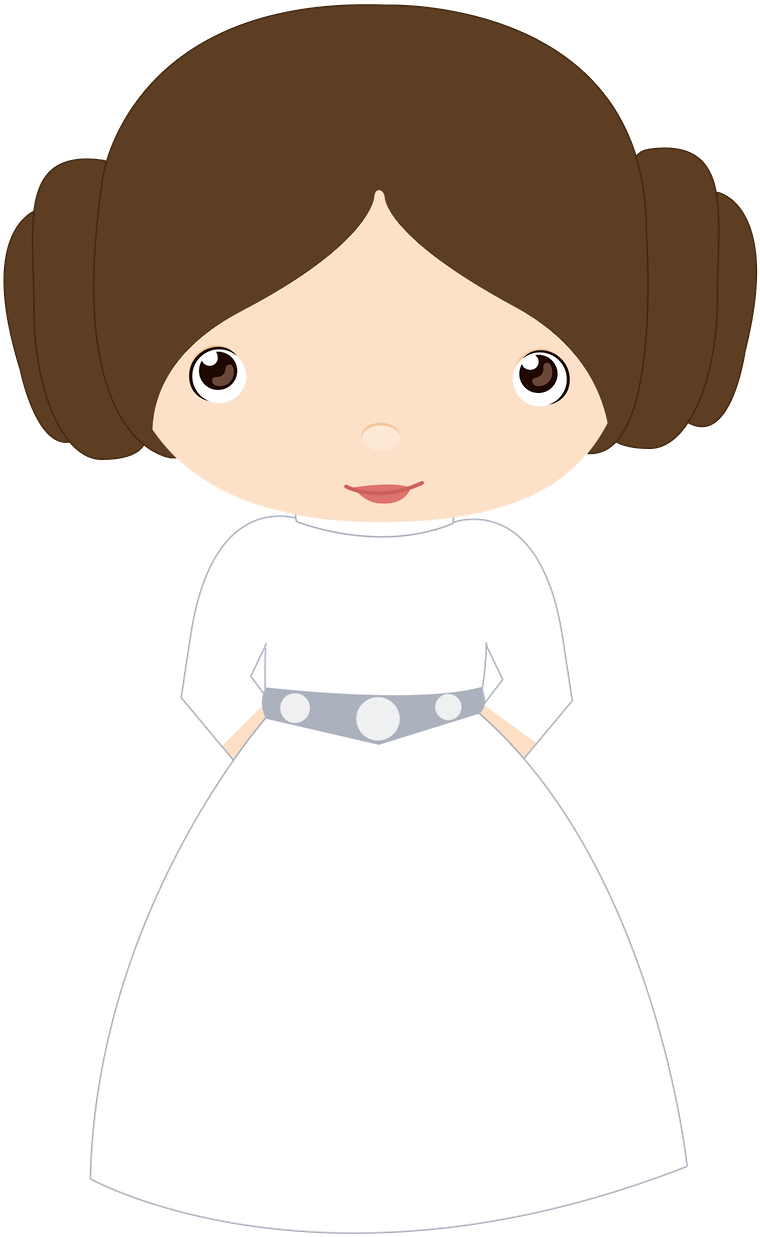 Star Wars Clipart Princess Leia - Princess Leia Clipart - Png Download (900x1297), Png Download