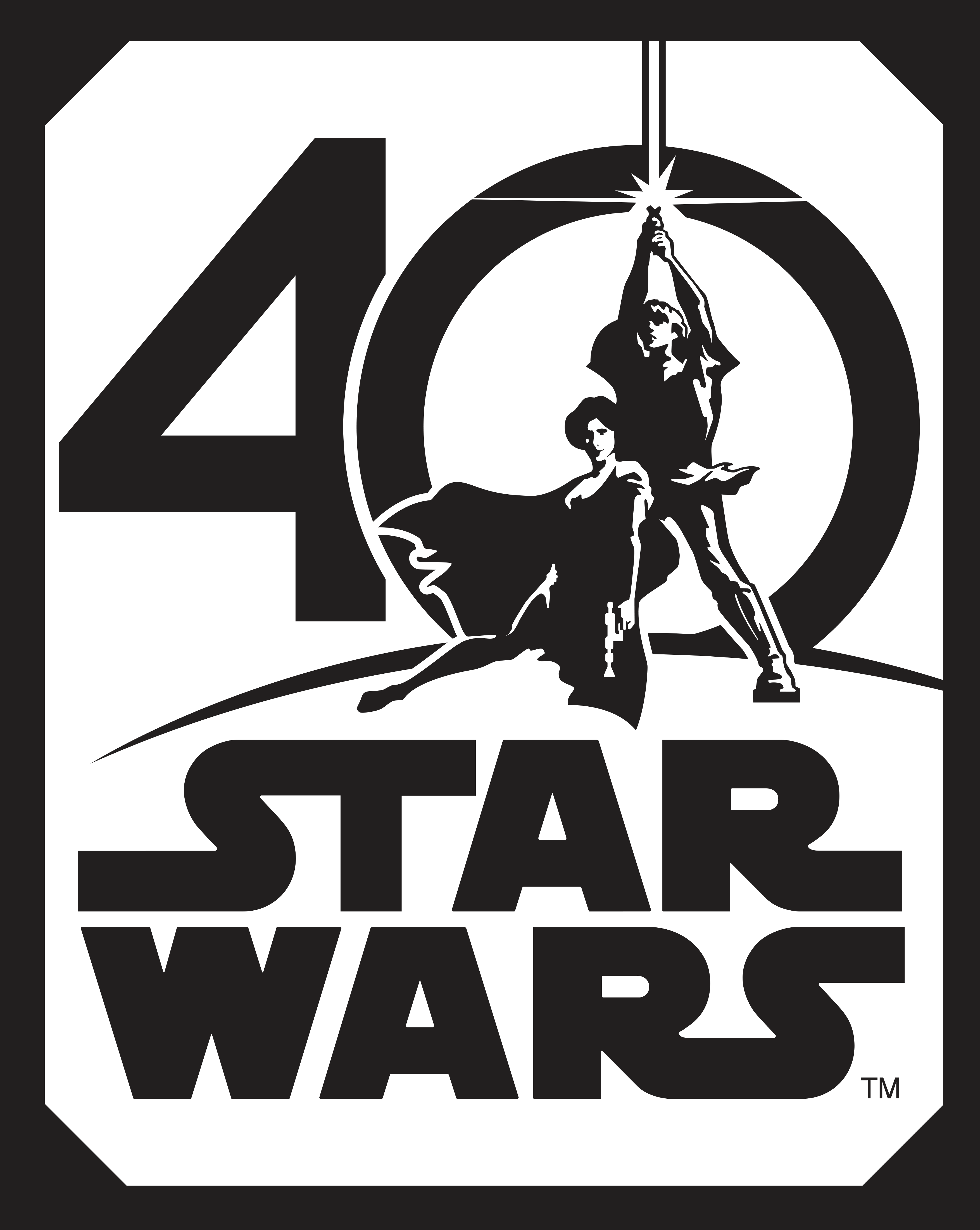 Star Wars 40th Anniversary - 40 Star Wars Celebration Clipart (3508x4402), Png Download