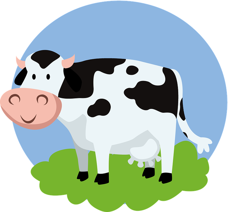 Cow Png For Kids - Cow Png Clipart (774x720), Png Download
