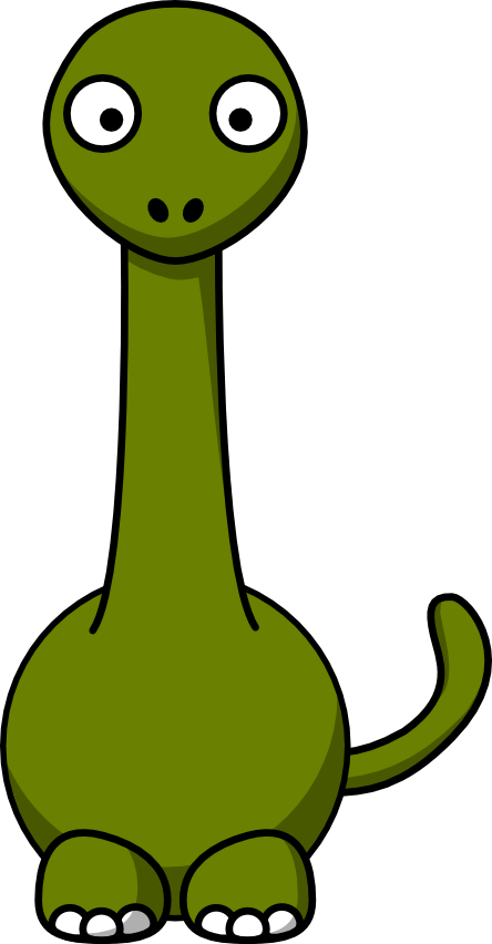 Brontosaurus Stuffed Animal Dinosaur 45 - Cartoon Dinosaur Clipart (444x852), Png Download