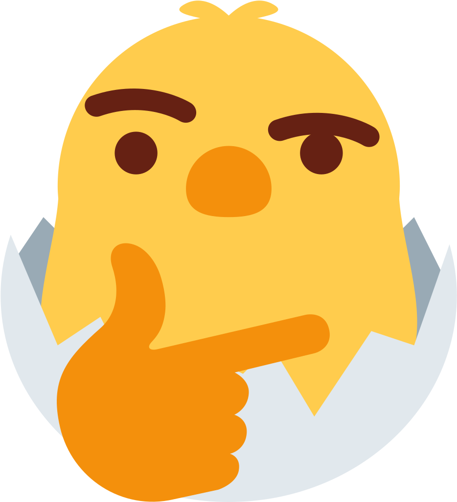 Thinking Emoji Discord - Chicken Thinking Clipart, free png download.