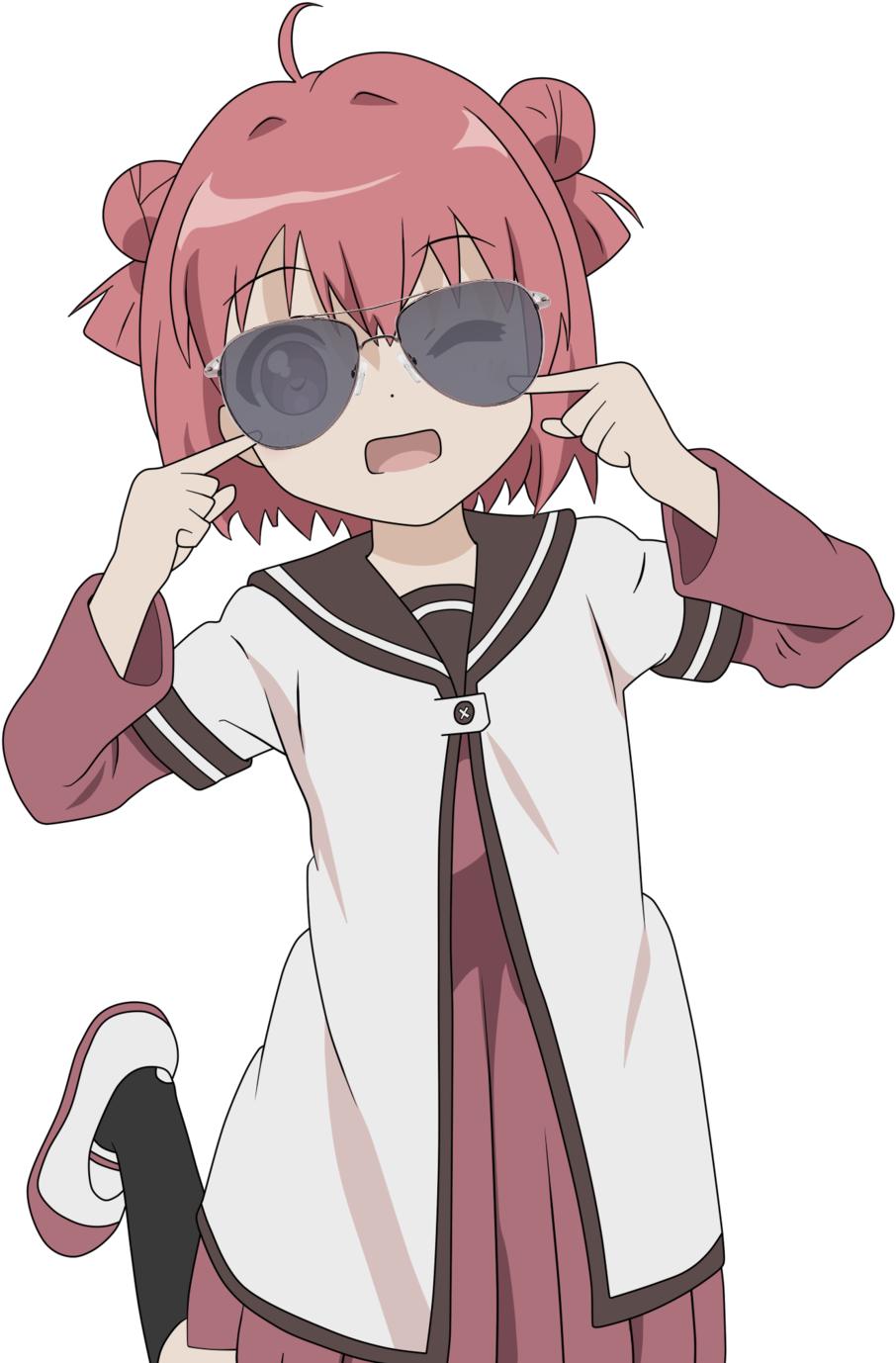 If You Want To Put Shades In - Anime Girl With Collar Shirt Clipart (1024x1399), Png Download