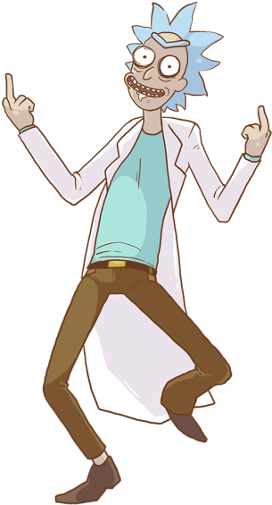 Rick And Morty Season 3 Watch Online Transparent Background - Rick Cartoon Clipart (500x707), Png Download