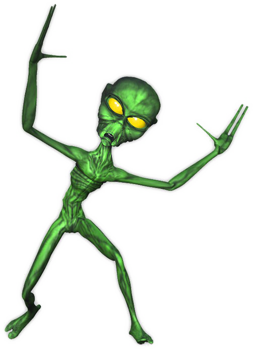 Dancing Alien No Background Clipart (502x693), Png Download