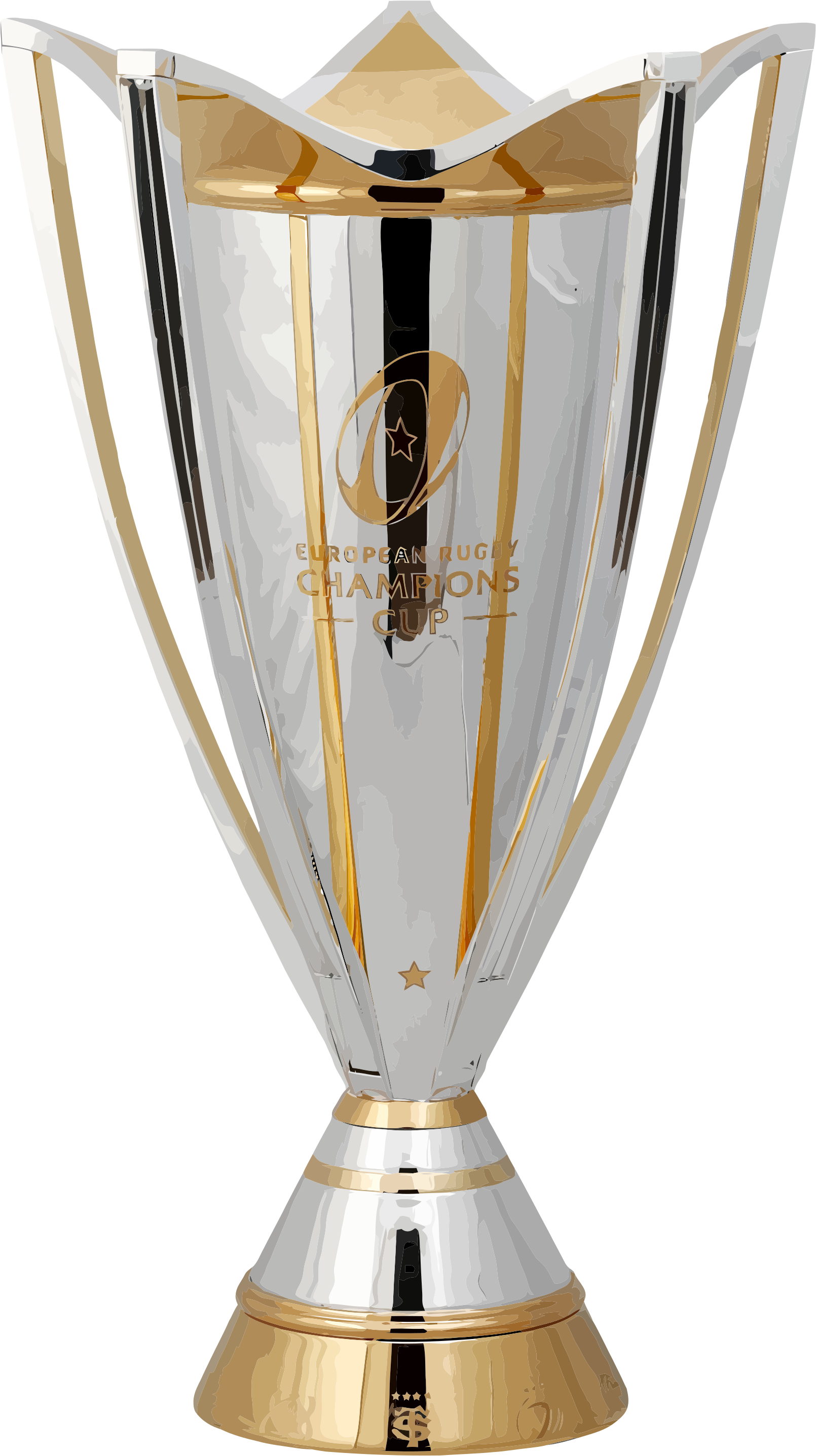 Europa League Trophy Png - Rugby Champions Cup Trophy Clipart (2000x3265), Png Download