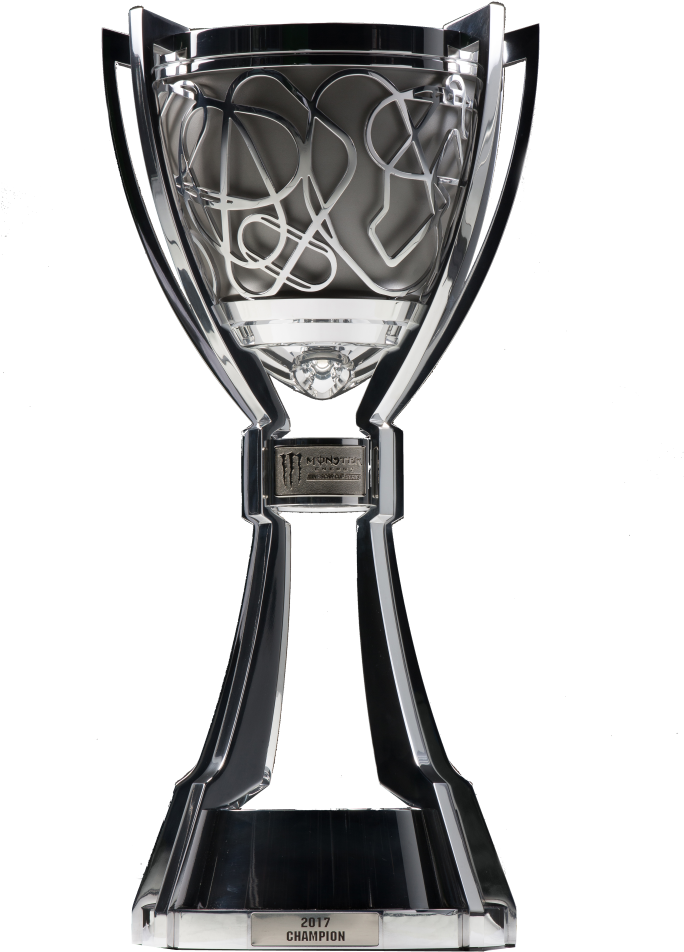 Svg Transparent Monster Energy Winner Logo And A Photo - 2017 Nascar Championship Trophy Clipart (683x1024), Png Download