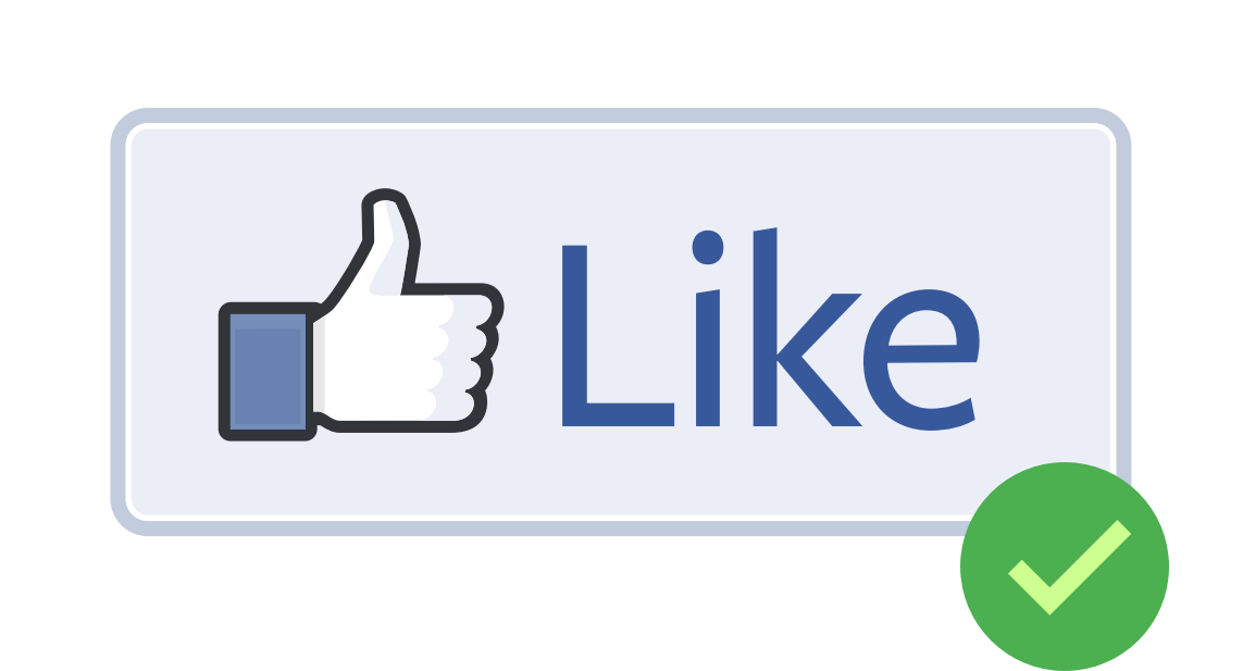 Facebook Like Button Png Clipart (1326x752), Png Download