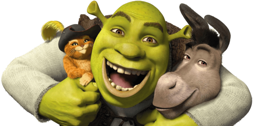 Free Png Shrek Cat And Burro Png Images Transparent - Shrek High Quality Clipart (850x425), Png Download