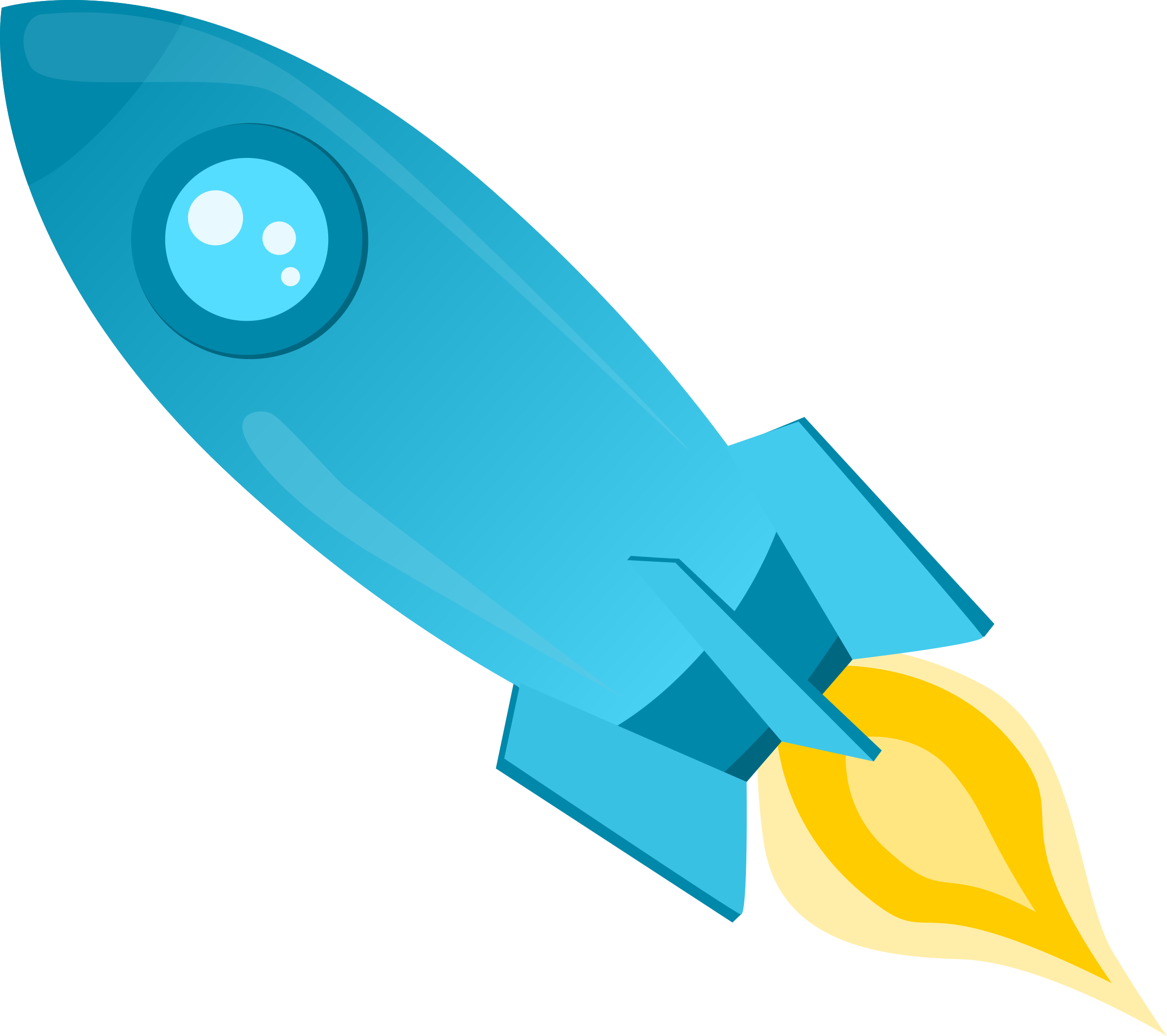 Rocket Png Image Hd - Blue Rocket Clipart Png Transparent Png (2400x2132), Png Download