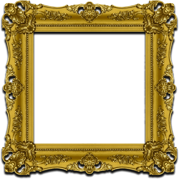Gold Frame - Gigi D Agostino Mondo Reale Clipart (598x599), Png Download