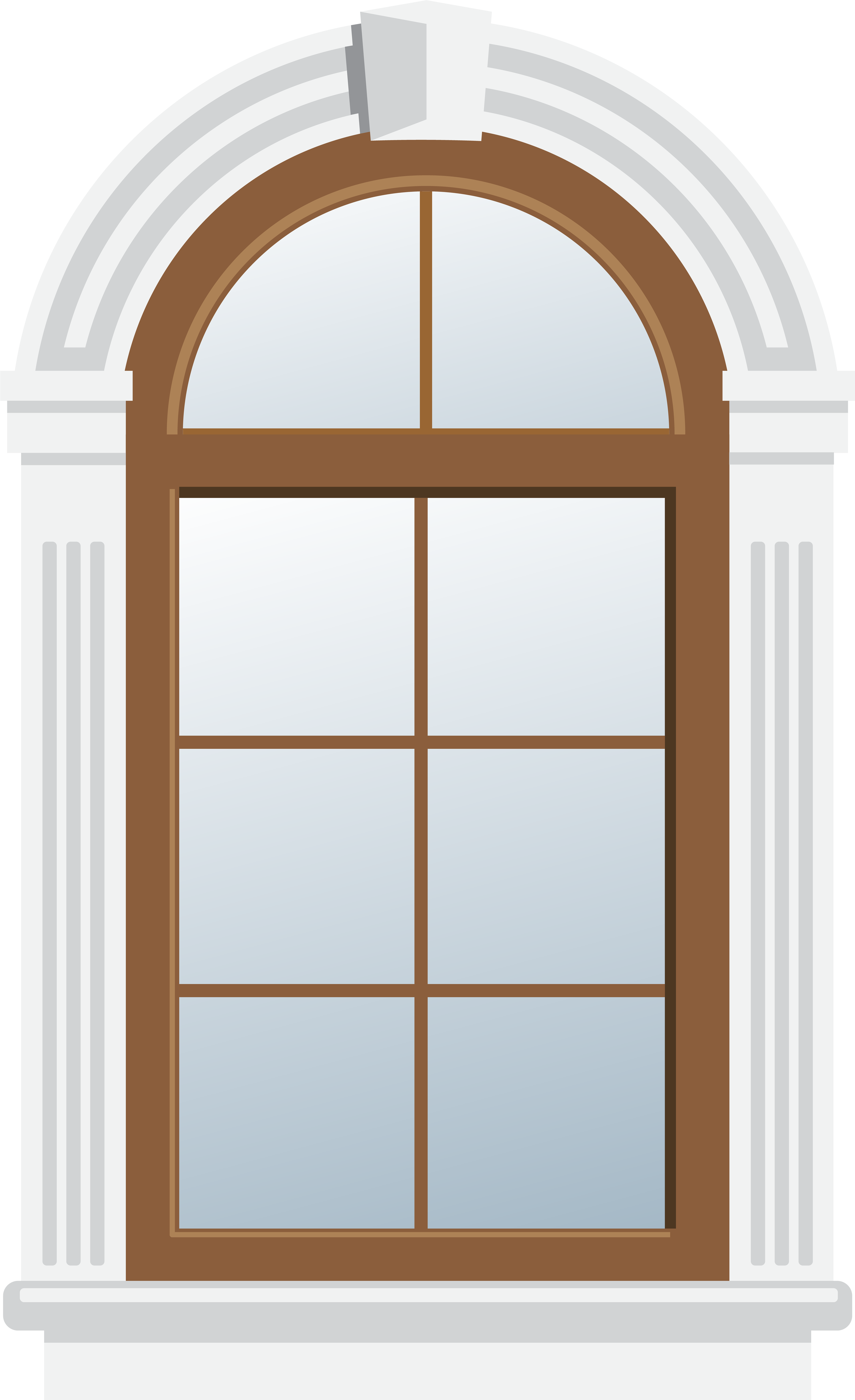 Arch Window Png Clip Art - Arch Window Clipart Png Transparent Png (4883x8000), Png Download