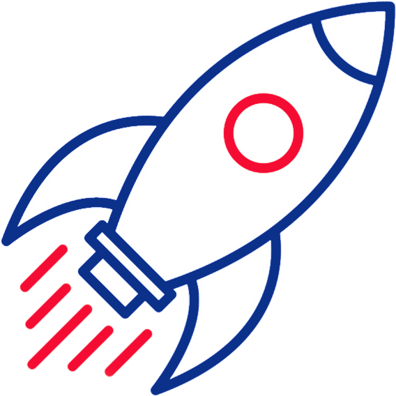 Outline Of A Rocket , Png Download - Rocket Clipart (568x568), Png Download