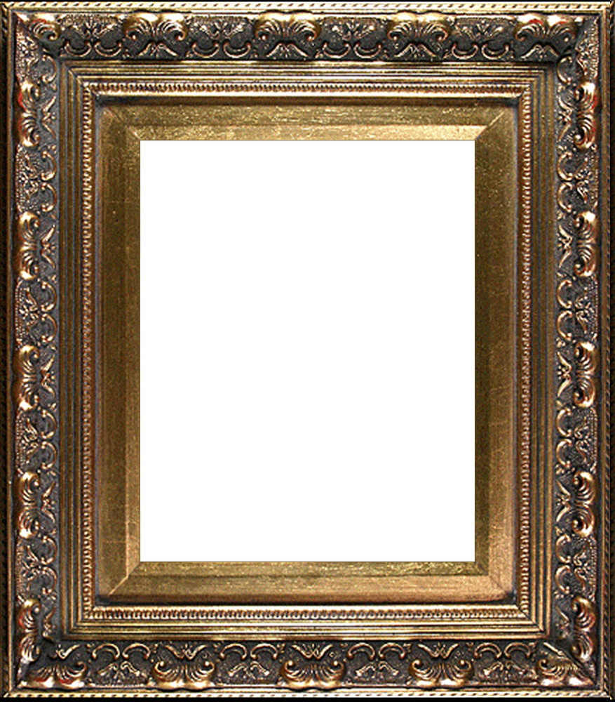 Baroque Antique Gold Frame - Old Fashioned Old Photo Frame Png Clipart (877x1000), Png Download