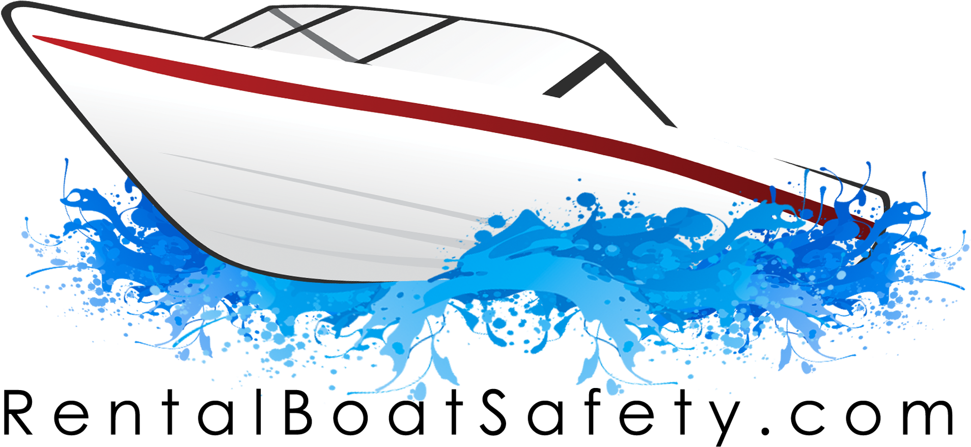 Rental Boat Safety - Boat Logo Clipart (2000x1025), Png Download