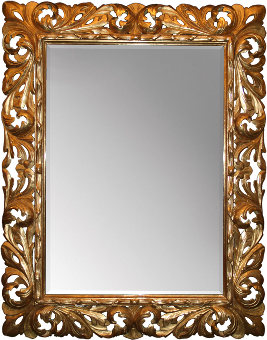 Florentine Frame - Gold Picture Frame Portrait Clipart (551x700), Png Download