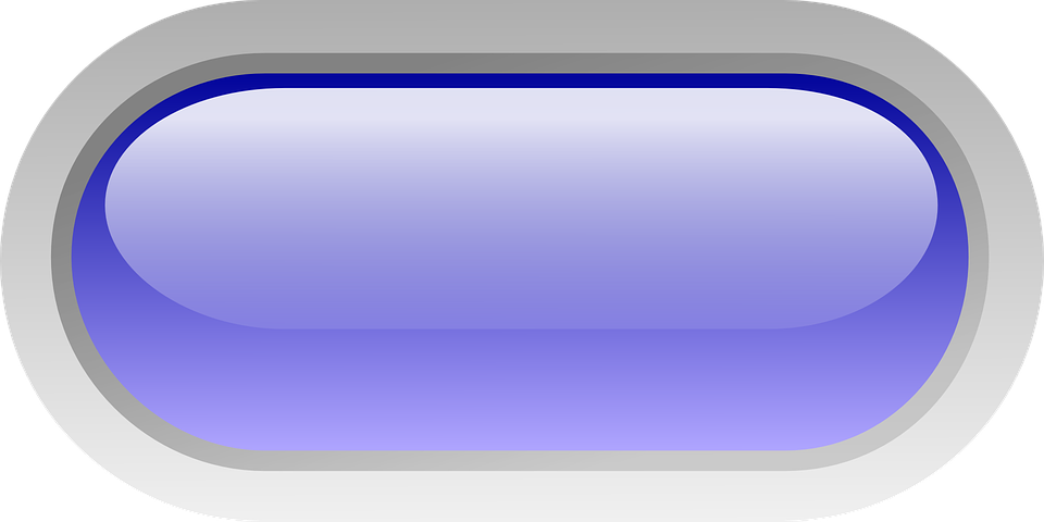 Button Png - ปุ่ม สี ฟ้า Png Clipart (960x480), Png Download