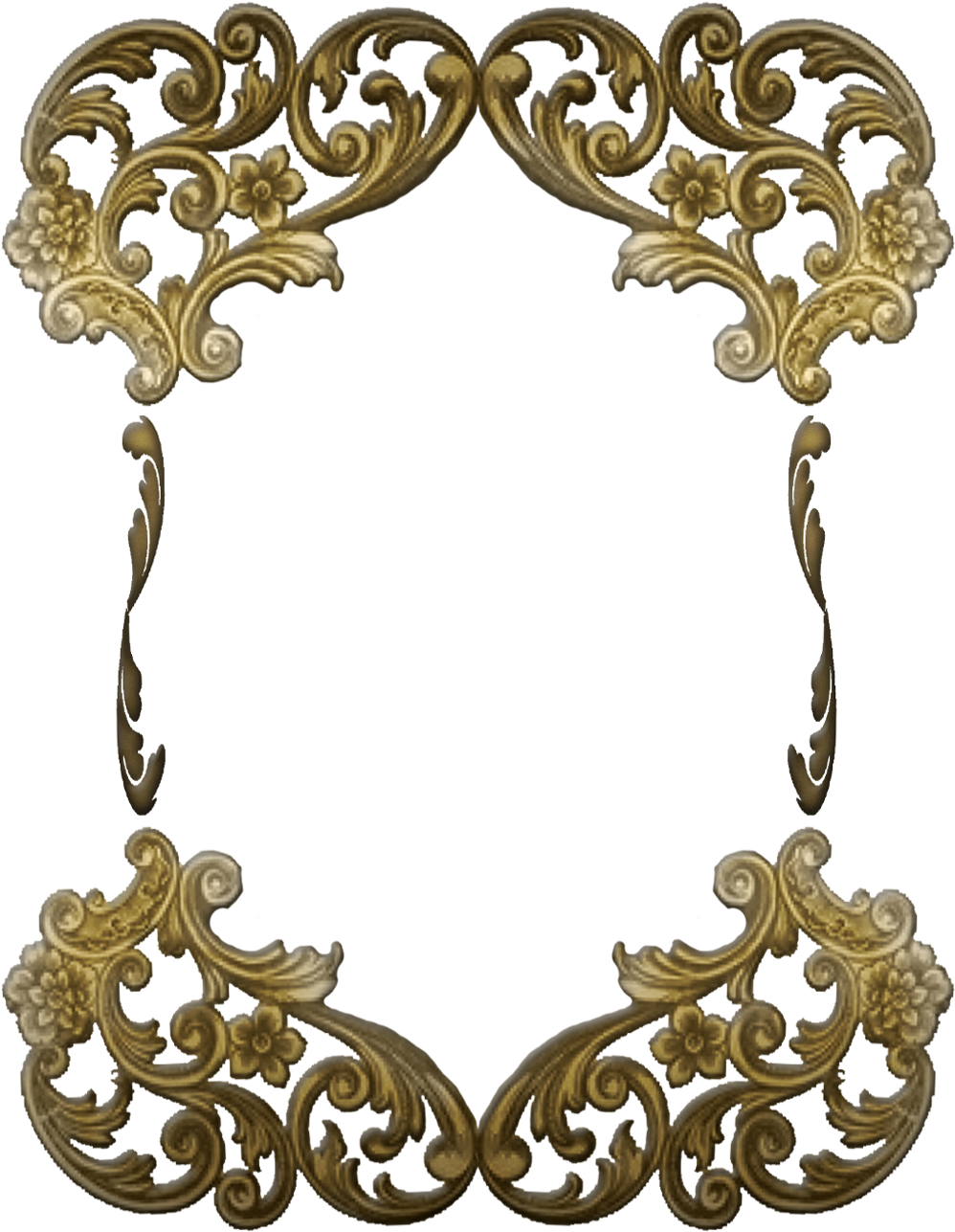 Free Ornate Victorian Frame - Frame Design Transparent Background Clipart (998x1287), Png Download