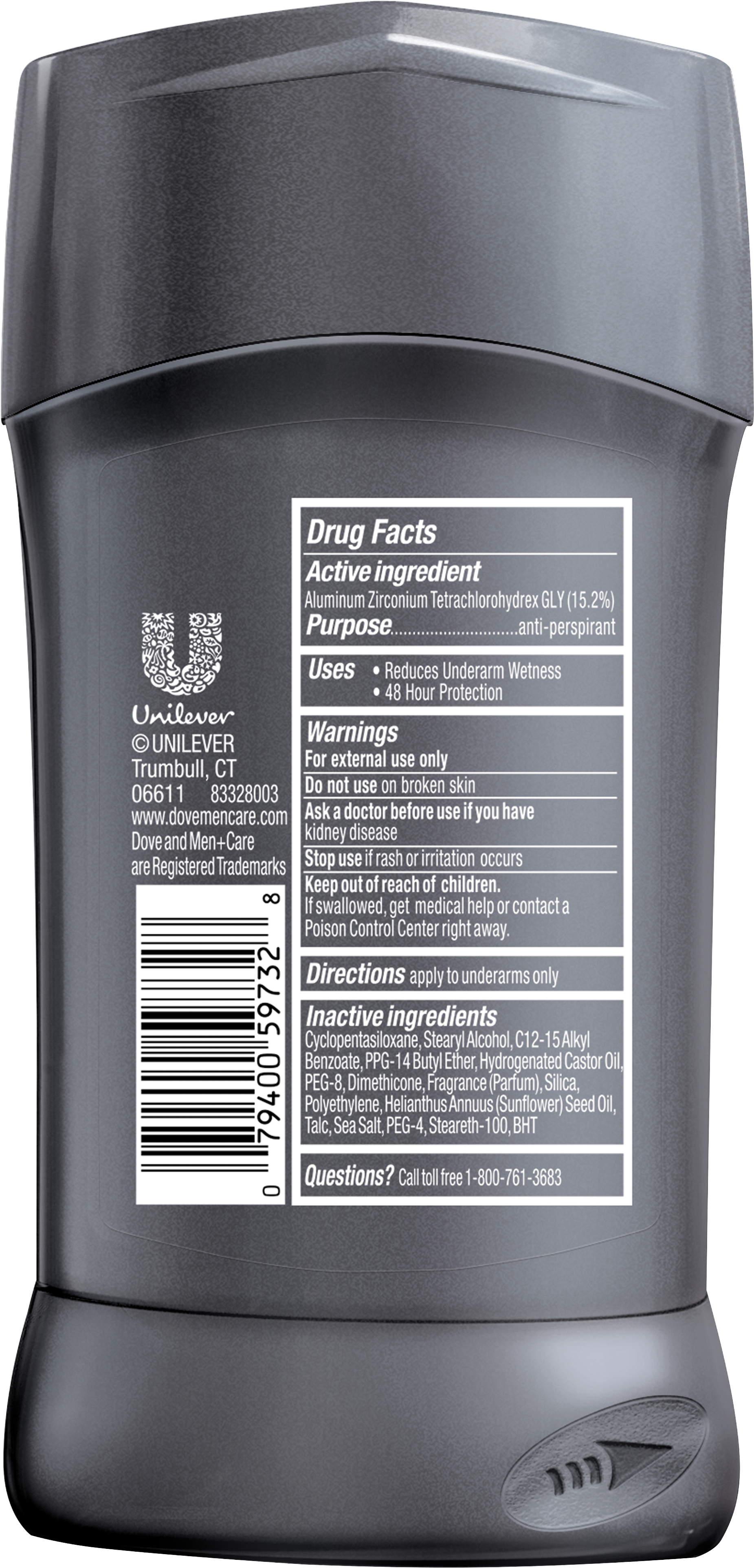 Dove Men Deodorant Ingredients Clipart (5000x5000), Png Download