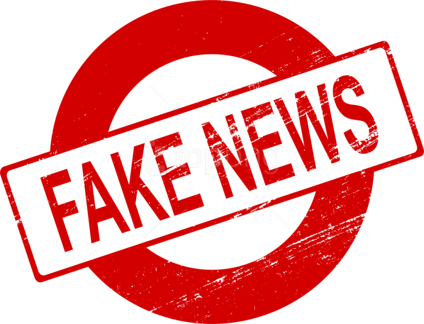 Fake News Stamp Png - Fake News Transparent Background Clipart (850x651), Png Download