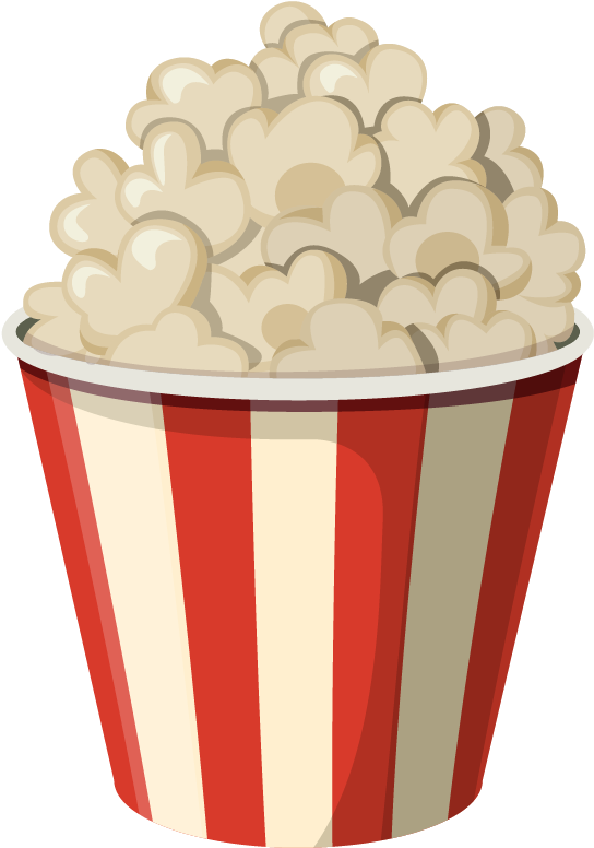 Cinema Drawing A - Popcorn Bucket Png Clipart (1215x976), Png Download