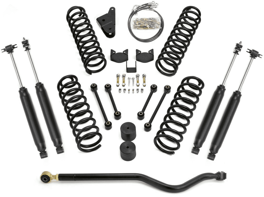 Readylift 49-6933 4" Coil Spring Lift Kit W/f/r Brake - Jeep Clipart (1200x1200), Png Download