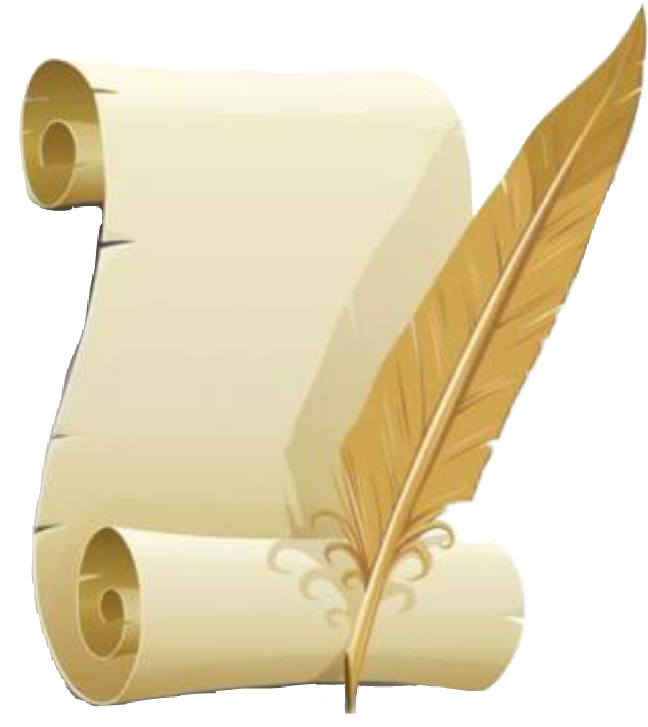 #pergaminho - Pen And Paper Clipart - Png Download (648x727), Png Download