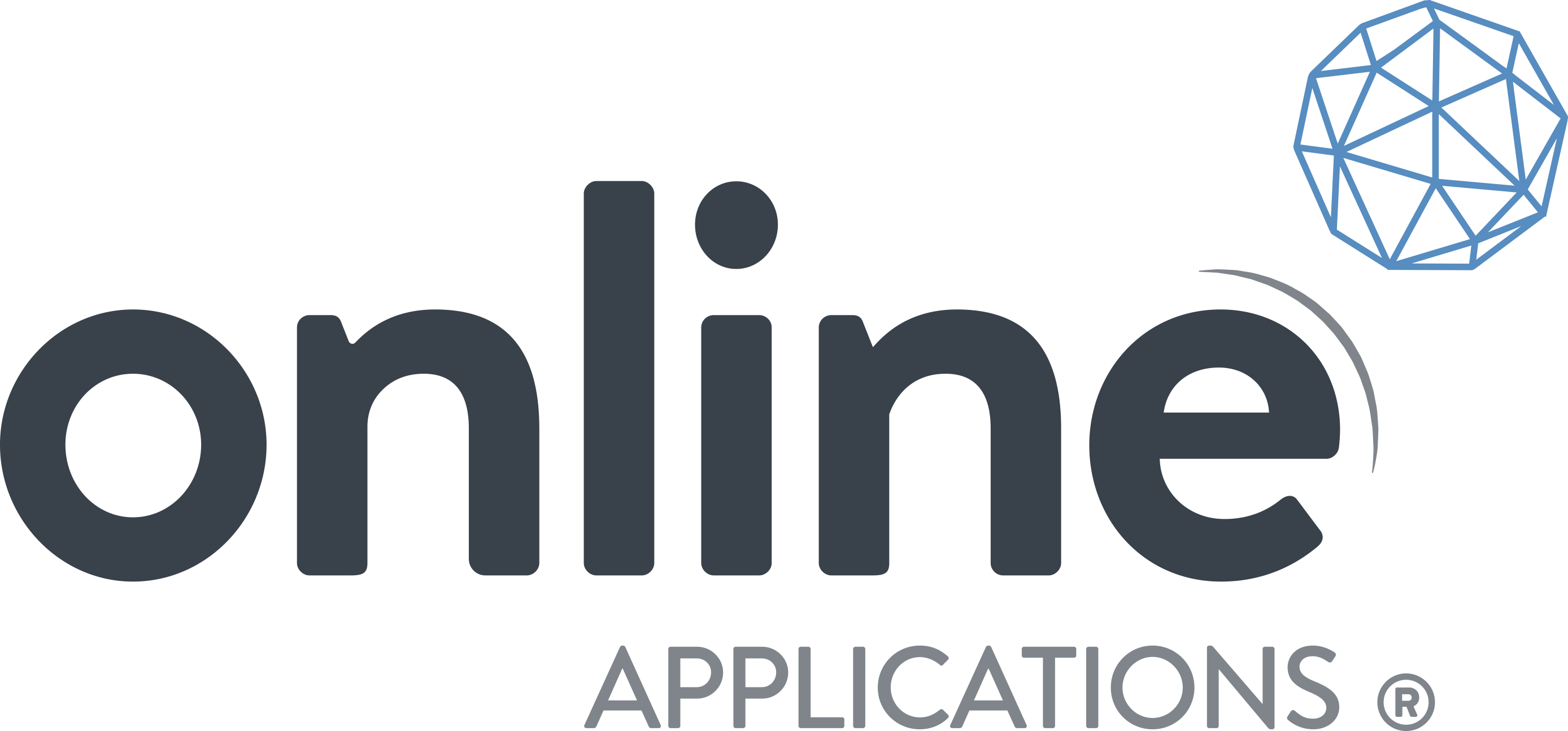 Logo-aplications - Online Applications Logo Png Clipart (2776x1295), Png Download