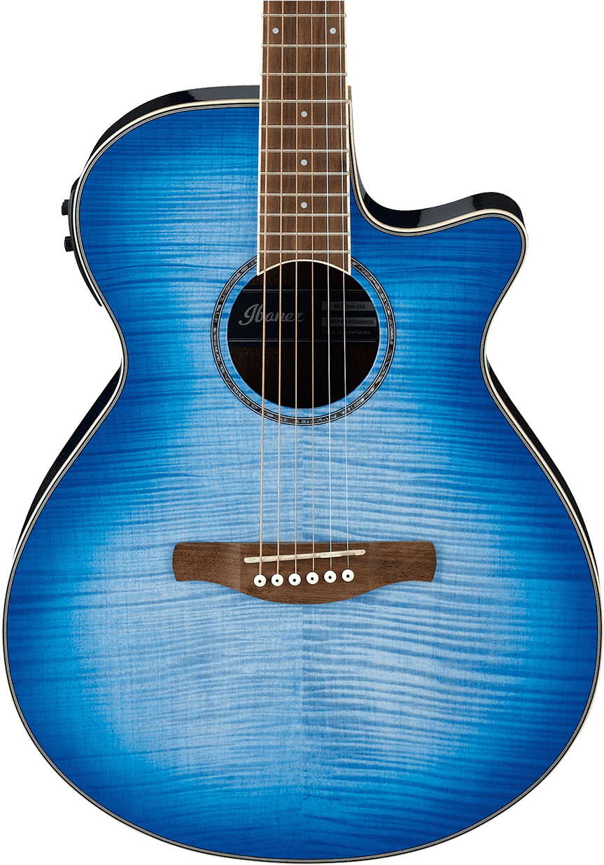 Blue Burst Png - Ibanez Acoustic Electric Clipart (863x1235), Png Download