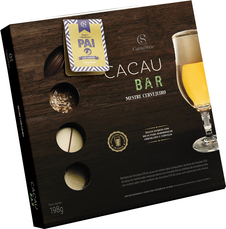 Chocolate Cacau Show Cerveja , Png Download - Cacau Bar Mestre Cervejeiro Clipart (749x758), Png Download