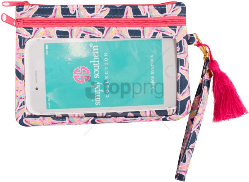 Free Png Simply Southern Phone Wristlet Png Image With - Coin Purse Clipart (850x623), Png Download