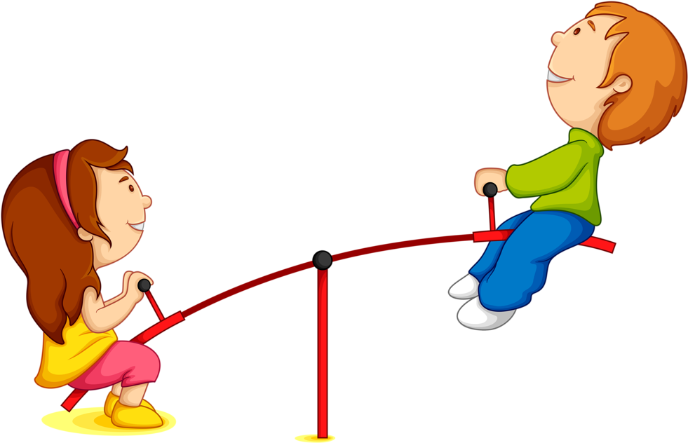 Фото, Автор Elena-soloveika На Яндекс - Seesaw Cartoon Png Clipart (1024x709), Png Download