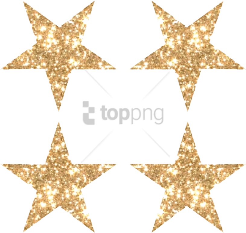 Free Png Gold Glitter Png Png Image With Transparent - Gold Glitter Star Png Clipart (850x808), Png Download