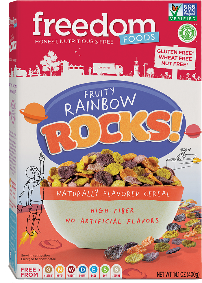 Free Library Cereal Transparent Rainbow - Freedom Food Cereal Gluten Free Clipart (1000x1000), Png Download