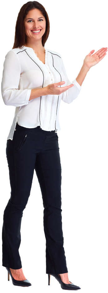 Your Browser Does Not Support The Video Tag - Presenter Stock Clipart (388x981), Png Download