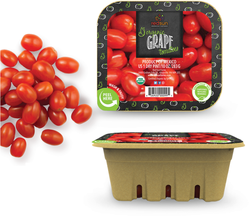 Up Close With Red Sun Farms' Earthcycle Packaging - Tomato Packaging Png Clipart (850x803), Png Download