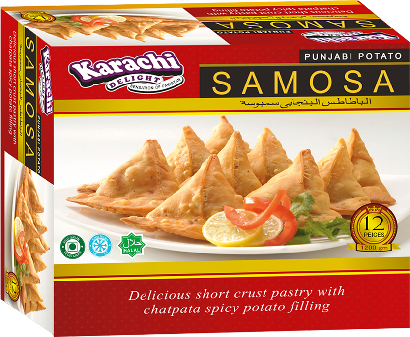 Punjabi Samosa - Convenience Food Clipart (1200x1200), Png Download