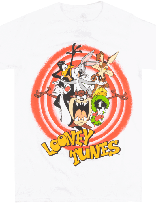 Looney Tunes Character T Shirt White Mens Cartoon Tv - Marvin The Martian Clipart (541x707), Png Download