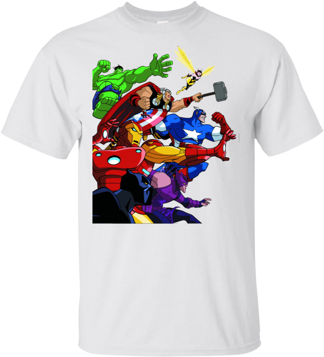 Cartoon Network Avengers Endgame T-shirt - Avengers Earth's Mightiest Heroes Marvel Universe Comic Clipart (1155x1155), Png Download