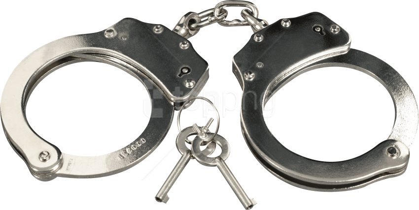 Free Png Silver Handcuffs Png Images Transparent - Security Guard Smith And Wesson Cuff Clipart (850x427), Png Download