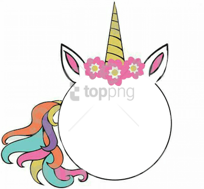 Free Png Unrn Unrnio Frame Pictureframe Cuadro Unrnself - Unicorn Frame Clipart Png Transparent Png (850x785), Png Download