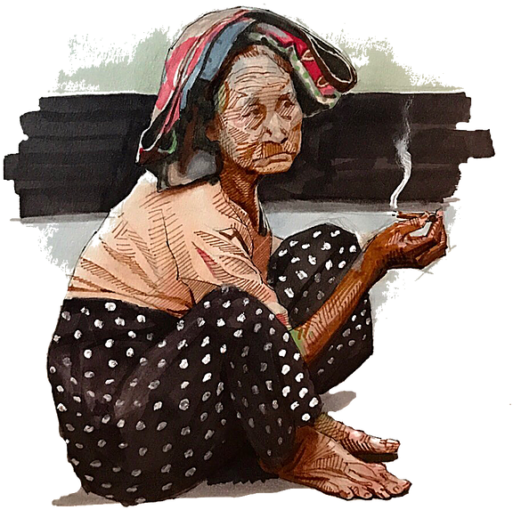 Sketch Pintor Realista En Querétro - Illustration Clipart (599x622), Png Download