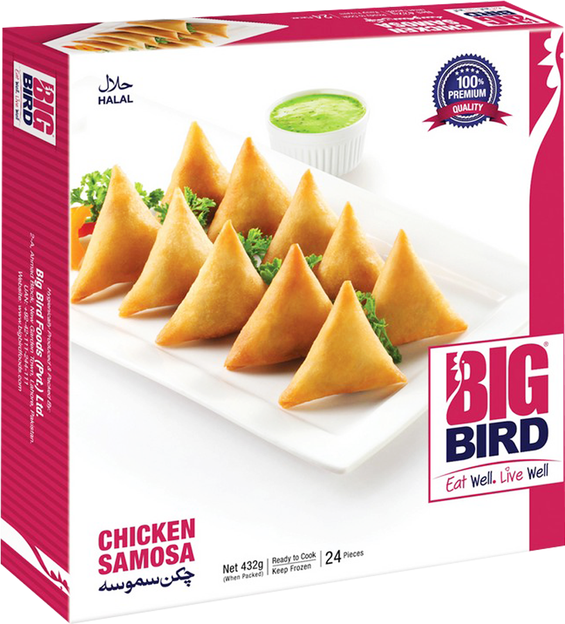 Big Bird Vegetable Samosa - Big Bird Food Pvt Ltd Clipart (1000x1000), Png Download