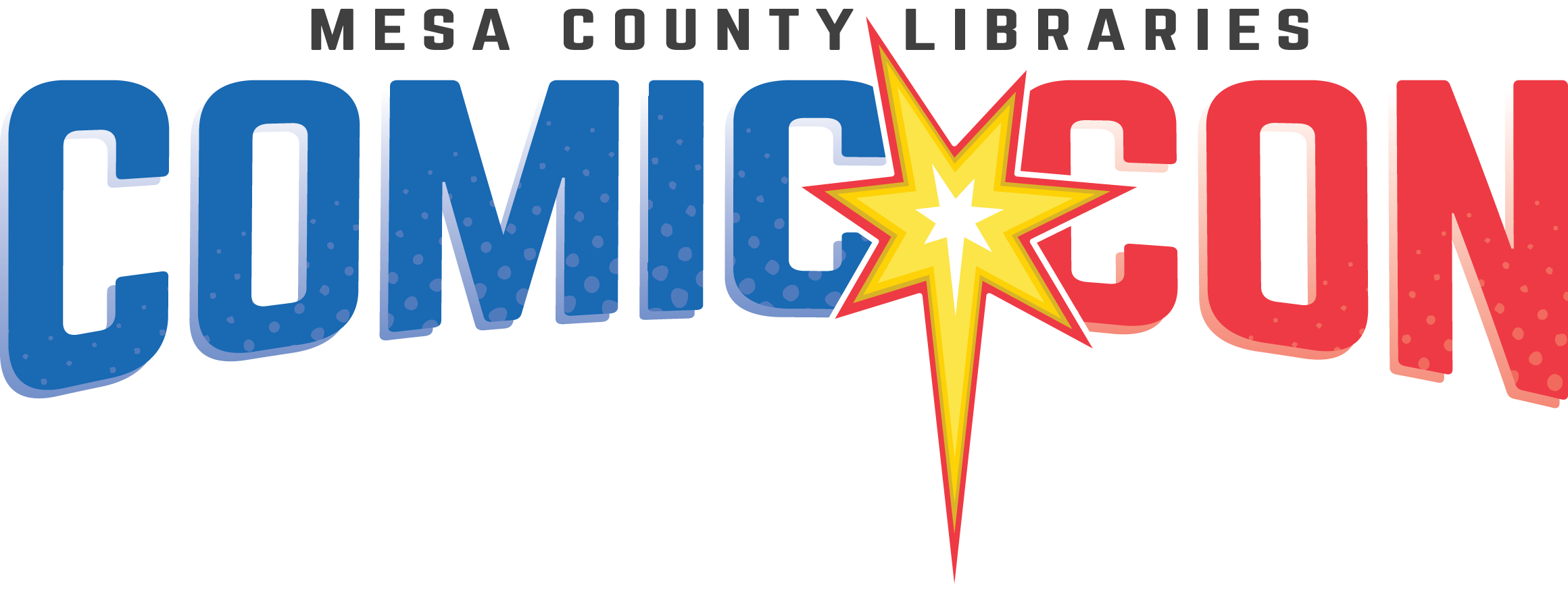 Mesa County Libraries Comic Con Is Seeking Applications - Graphic Design Clipart (2320x908), Png Download