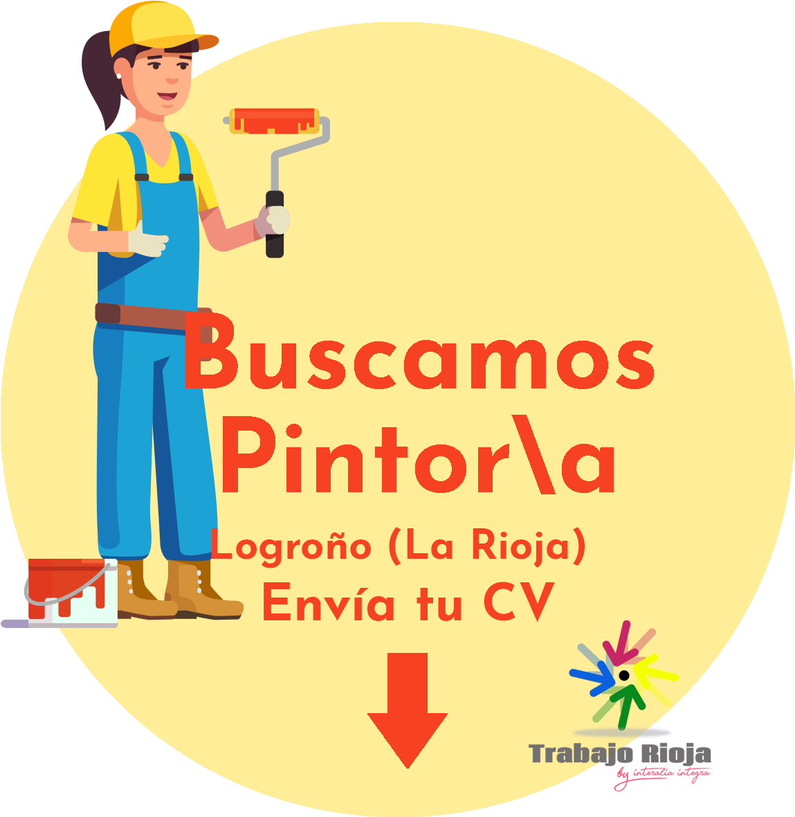 Pintor - Cartoon Clipart (1200x1200), Png Download