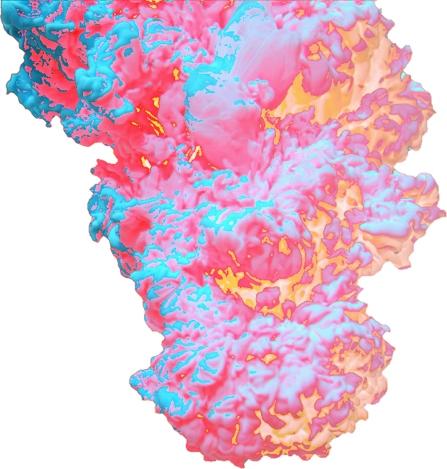 #explosion #colors #trippyart #smoke #multicolor #paint - Illustration Clipart (630x661), Png Download