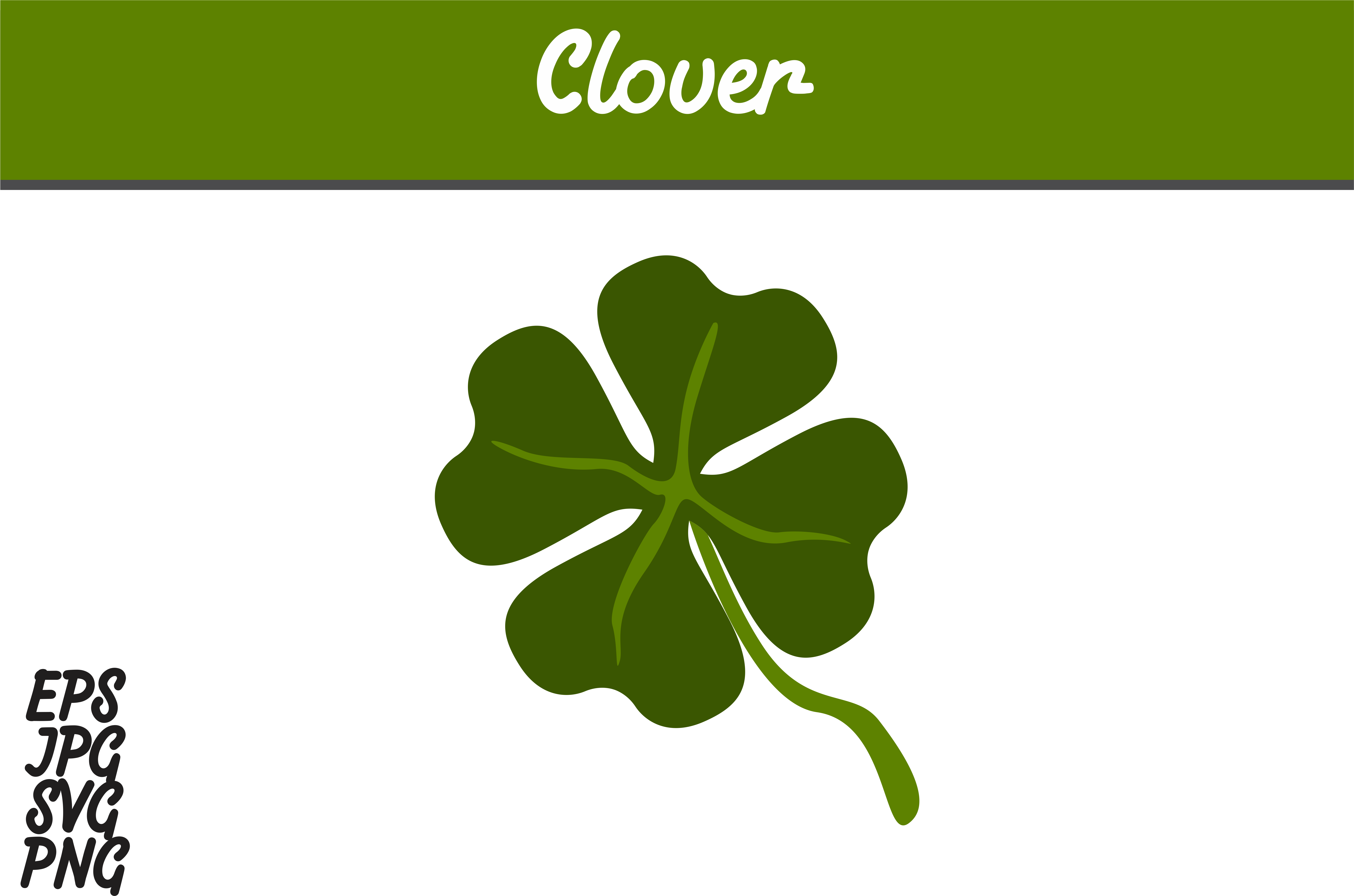 Clover Svg Vector Image Bundle Graphic By Arief Sapta - Batik Mega Mendung Vector Png Clipart (7514x5000), Png Download