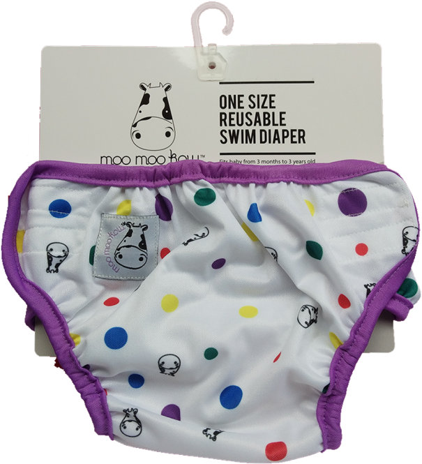 Moo Moo Kow Swim Diaper Dot Dot - Coin Purse Clipart (700x700), Png Download