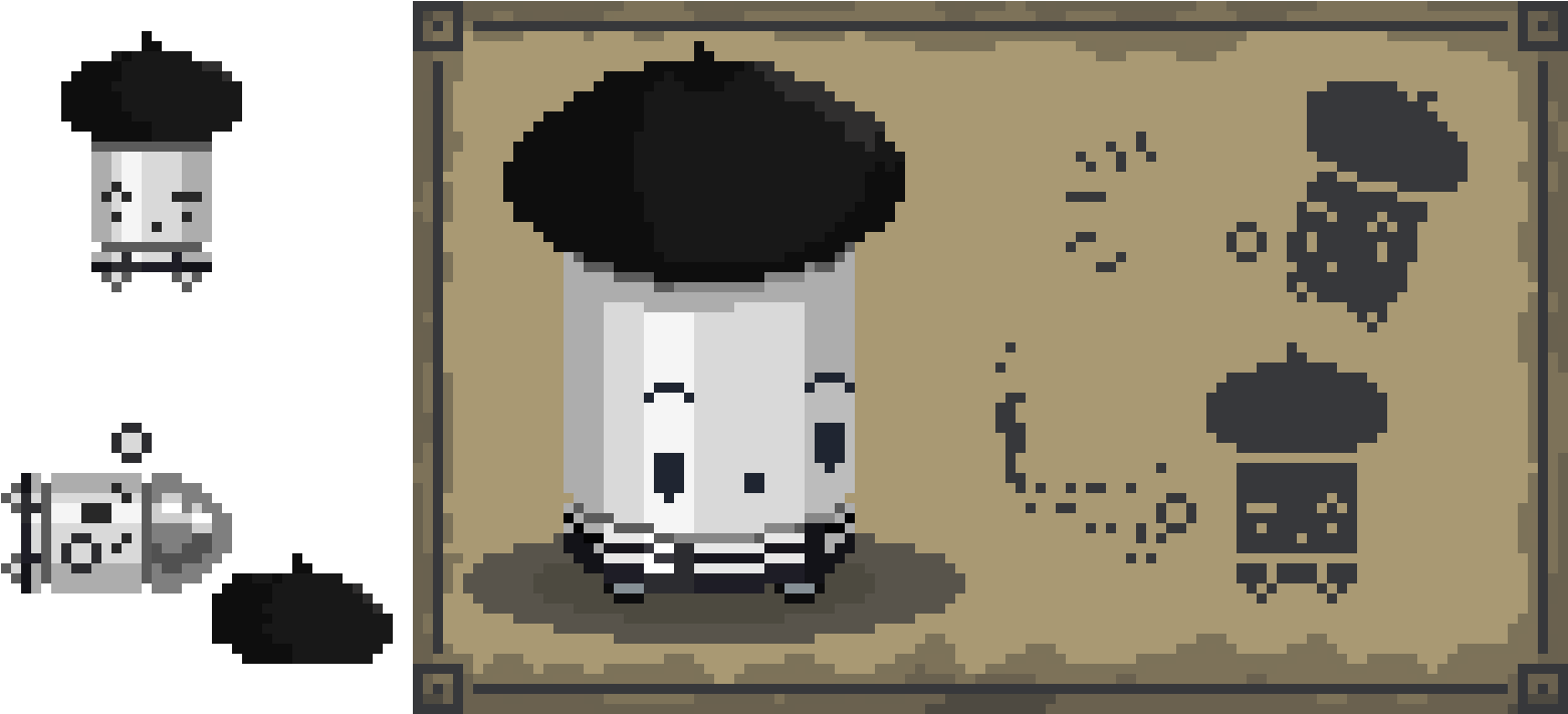 New Fan Enemy The Mime Bullet Kin - Illustration Clipart (1660x710), Png Download