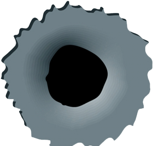 Bullet Clipart Wood Png - Hole Clipart Transparent (640x480), Png Download