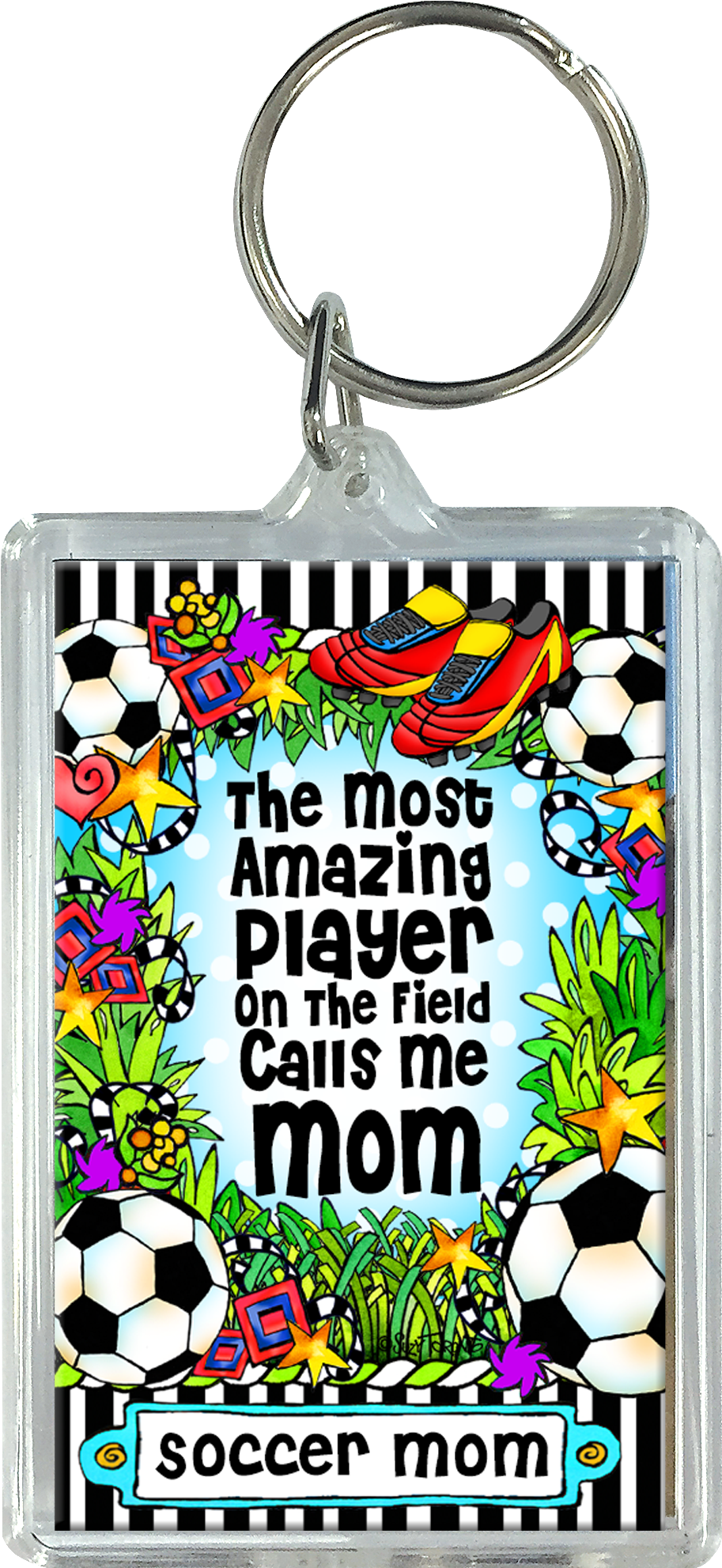 Soccer Mom Key Chain - Keychain Clipart (1002x2075), Png Download